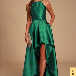 Lulus Emerald green dress